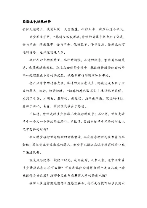 染指流年