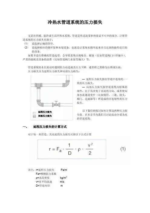 管道压力损失计算