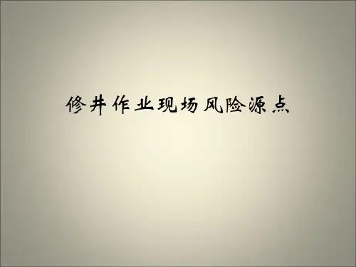 修井作业现场风险源点