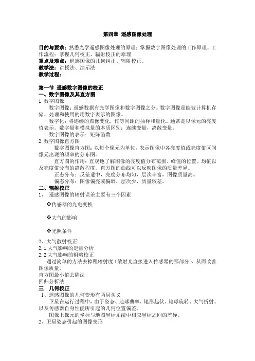 第四章遥感图像处理