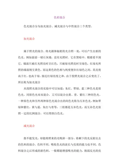 色彩的混合