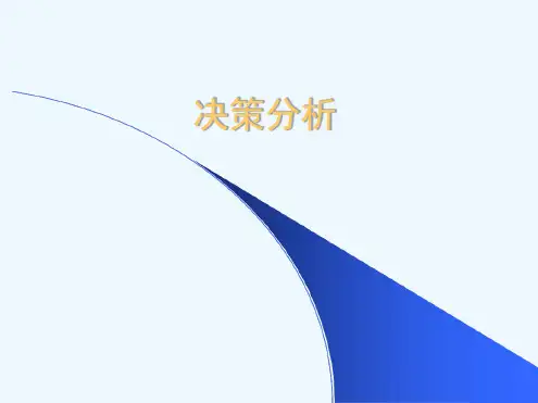 数学建模 决策分析1