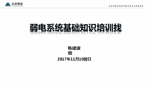 弱电系统基础知识培训