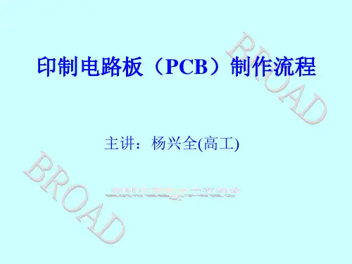 PCB工艺流程