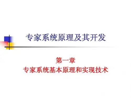 专家系统原理及其开发