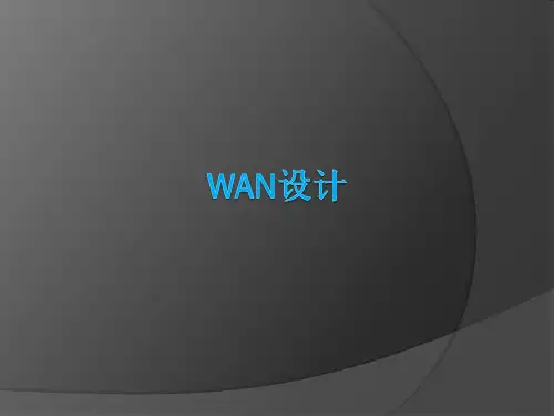 WAN设计