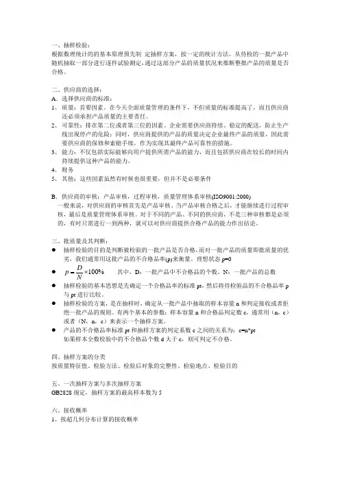 抽样检验