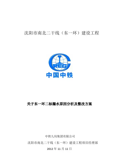 漏水质量问题情况汇报
