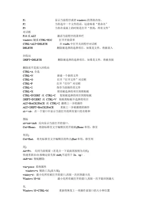 教你如何使用键盘上的键
