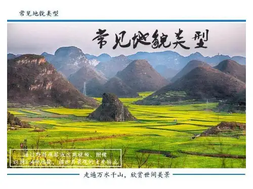 常见的地貌类型(2019)