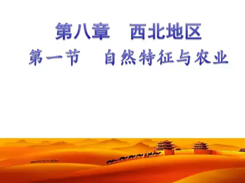 人教版八年级上册地理----第八章 西北地区 第一节:自然特征与农业1【课件】