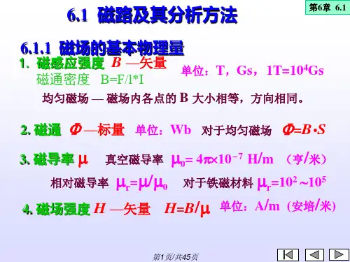 6磁路与铁心线圈电路