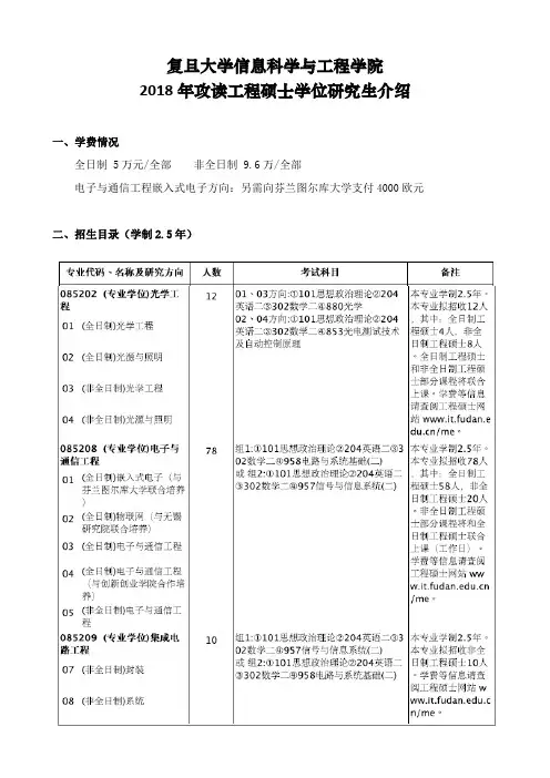 复旦大学信息科学与工程学院