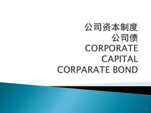公司资本ppt课件