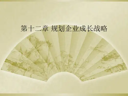 第十二章 规划企业成长战略