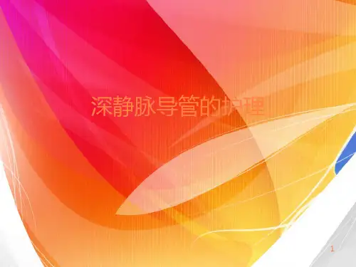 深静脉导管的护理PPT课件
