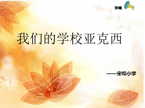 我们学校亚克西课件