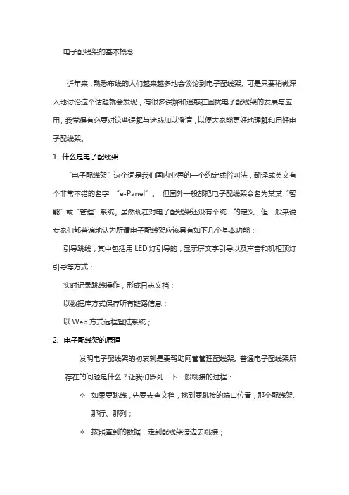 电子配线架