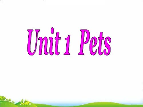 join in剑桥版三年级下册英语：Unit 1 Pets 3PPT名师课件