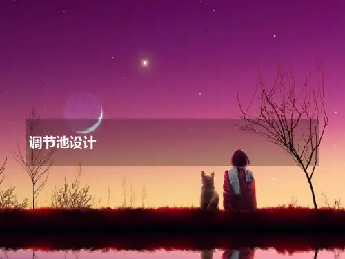 调节池设计