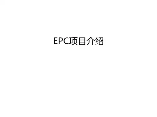 最新EPC项目介绍汇总