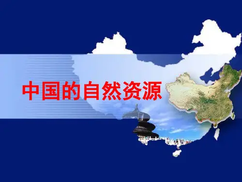 中国的自然资源(公开课)