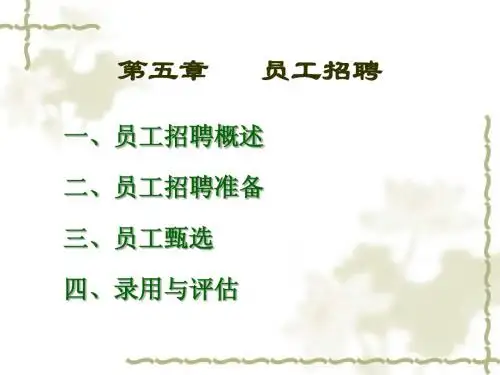 人力资源概论PPT
