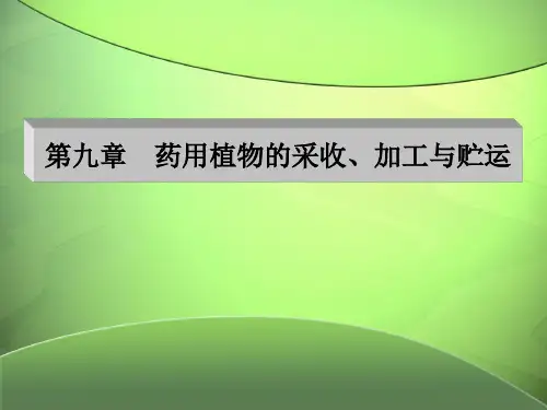 采收加工