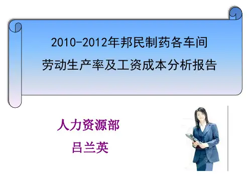 生产人力成本分析总结报告