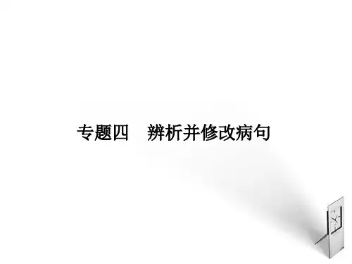高考语文复习专题__辨析并修改病句