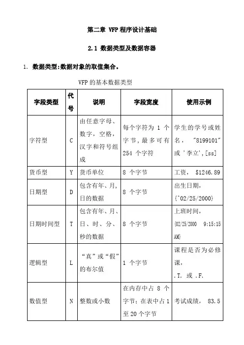 第2章语言概述及程序设计基础