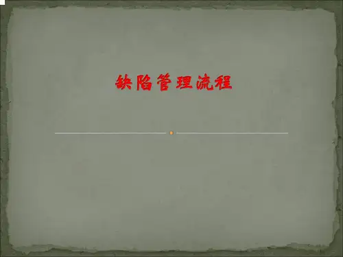 缺陷管理流程讲解