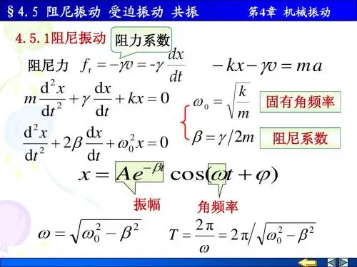 4-5 阻尼振动 受迫振动 共振
