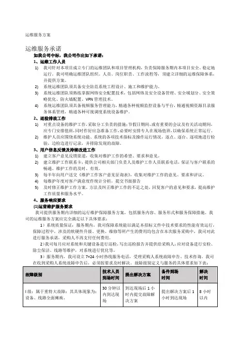 运维服务方案