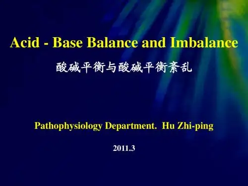 Acid-Base Balance and Disturbances(7)
