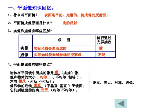 平面镜成像与作图ppt