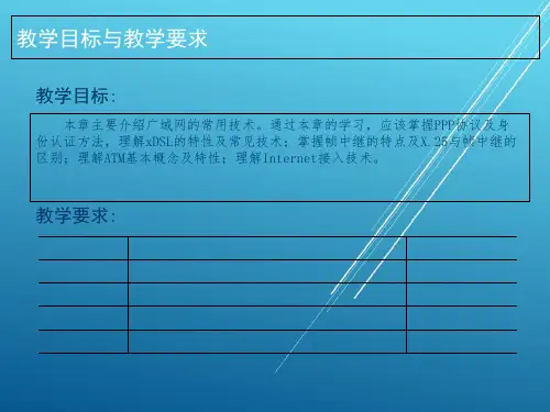 计算机网络技术第13章 广域网技术PPT课件