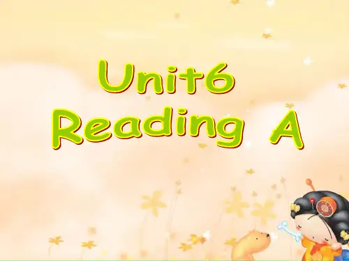 初二英语第六单元教案 Reading A