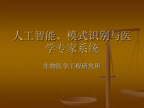 人工智能、模式识别与医学专家系统