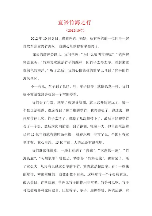 宜兴竹海之行