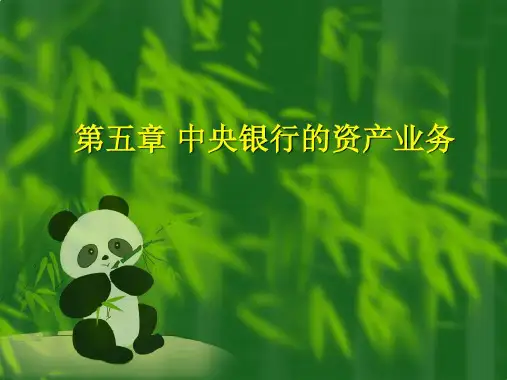 中央银行学第5章中央银行的资产业务