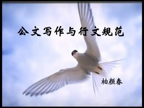 公文写作与行文规范