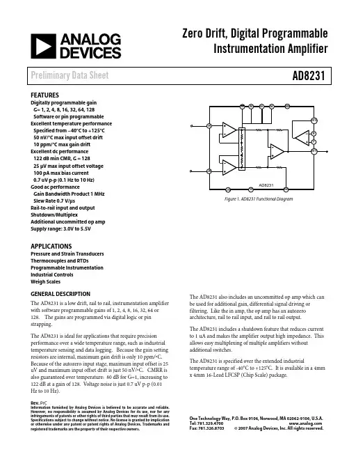 AD8231 datasheet