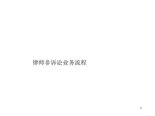律师非诉业务办理流程
