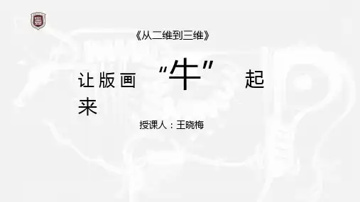 人美版九年级上册美术《7. 从二维到三维》(一等奖课件) (1)