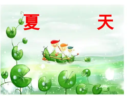 描写夏天作文的PPT课件