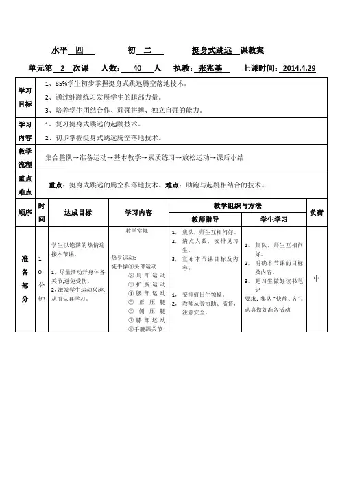 田径 挺身式跳远