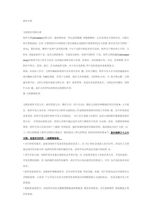 软件项目文档