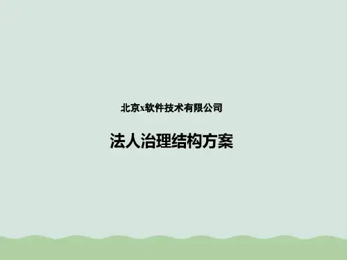 某公司法人治理结构方案(PPT 51页)
