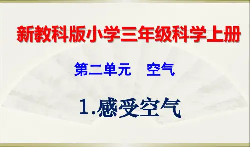 新教科版小学三年级科学上册第二单元第1--8课课件 